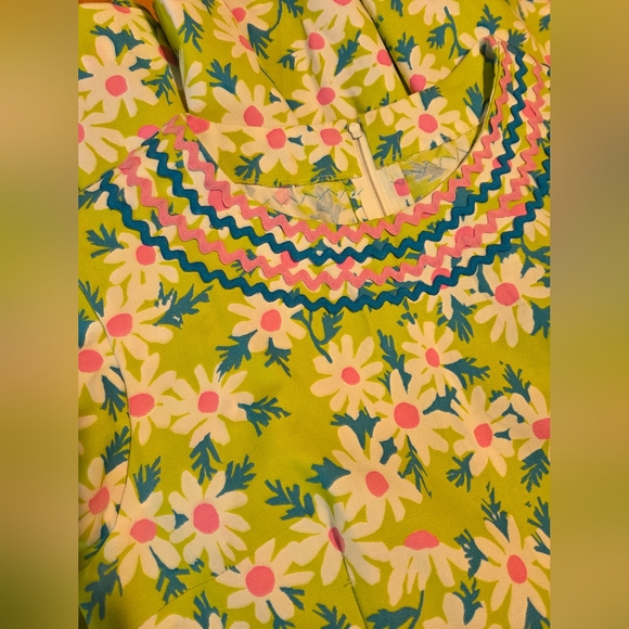 Vintage 60s Dress Floral Daisy Small - Picture 6 of 9